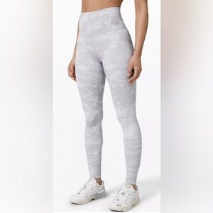 Lululemon Athletic Wunder Under High Rise Tight /Legging Incognito Camo Alpine
